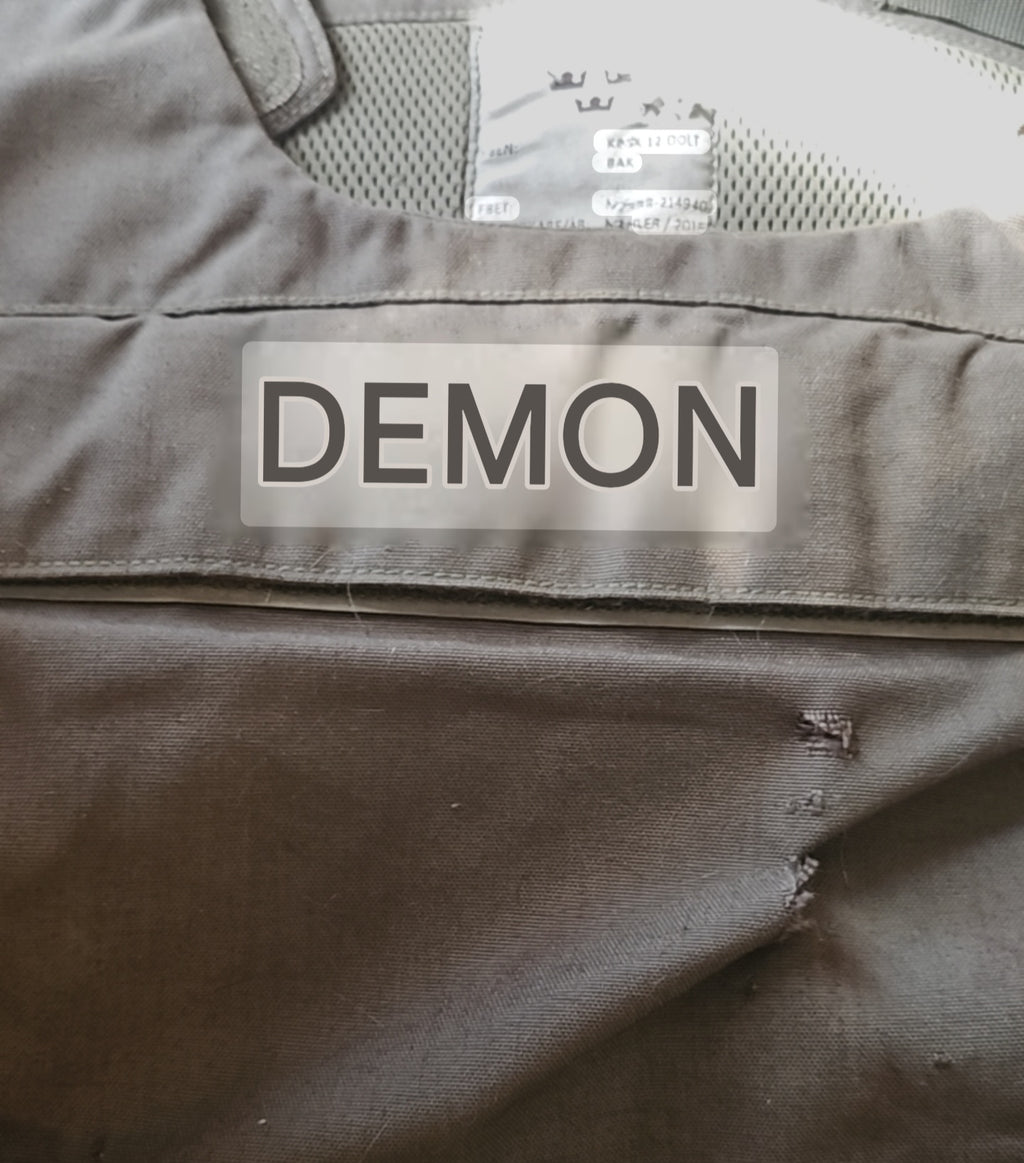 Russo-Ukrainian War Swedish KRSK 12 Body Armor call sign "Demon"