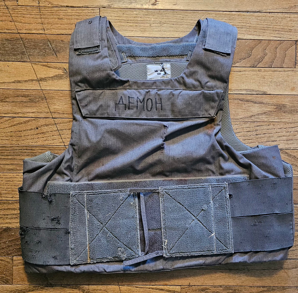 Russo-Ukrainian War Swedish KRSK 12 Body Armor call sign "Demon"
