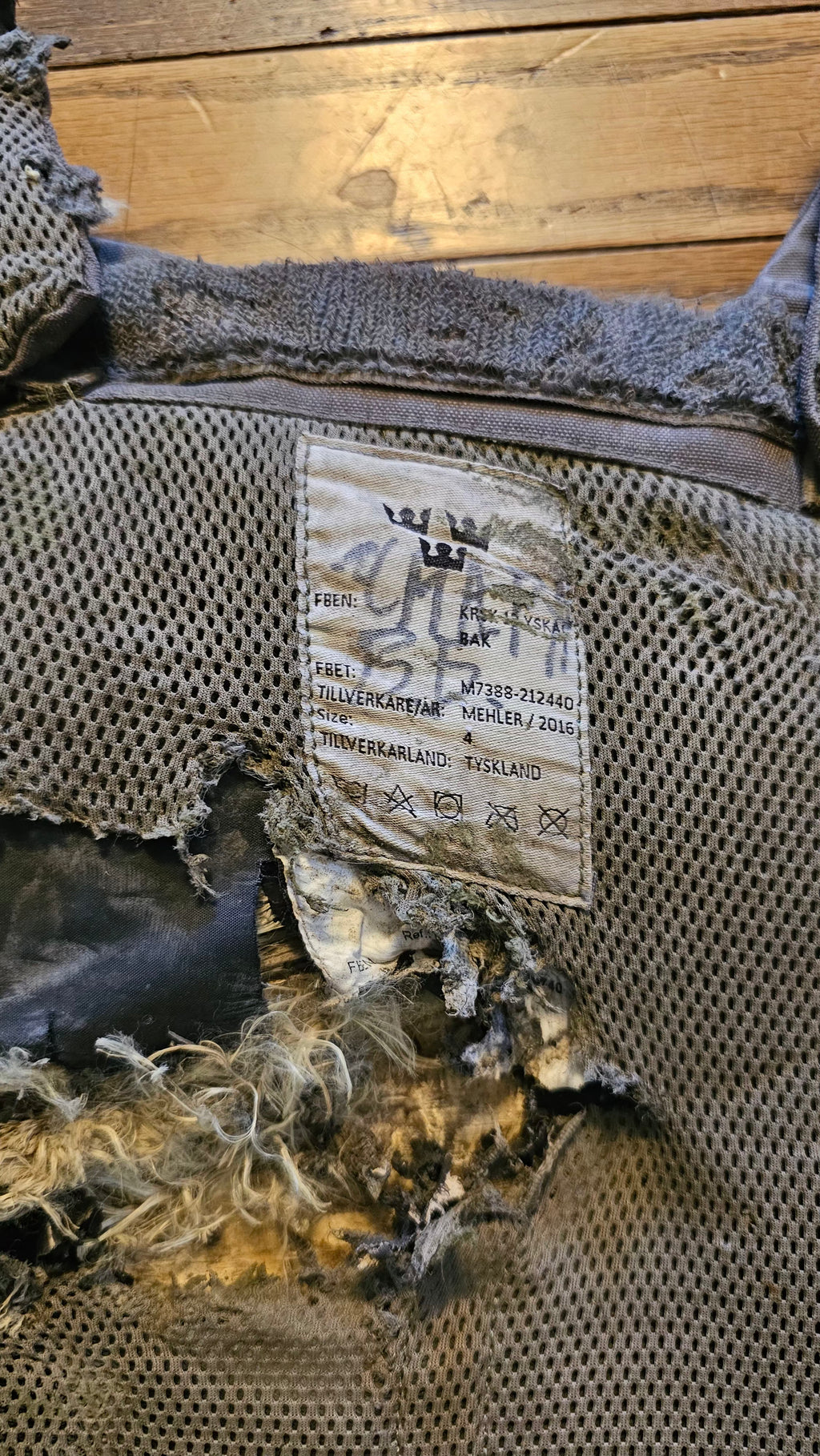 Russo-Ukrainian War Swedish KRSK 12 Body Armor call sign "Demon"