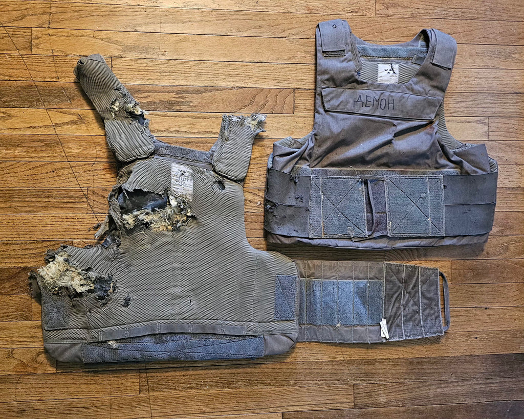 Russo-Ukrainian War Swedish KRSK 12 Body Armor call sign "Demon"