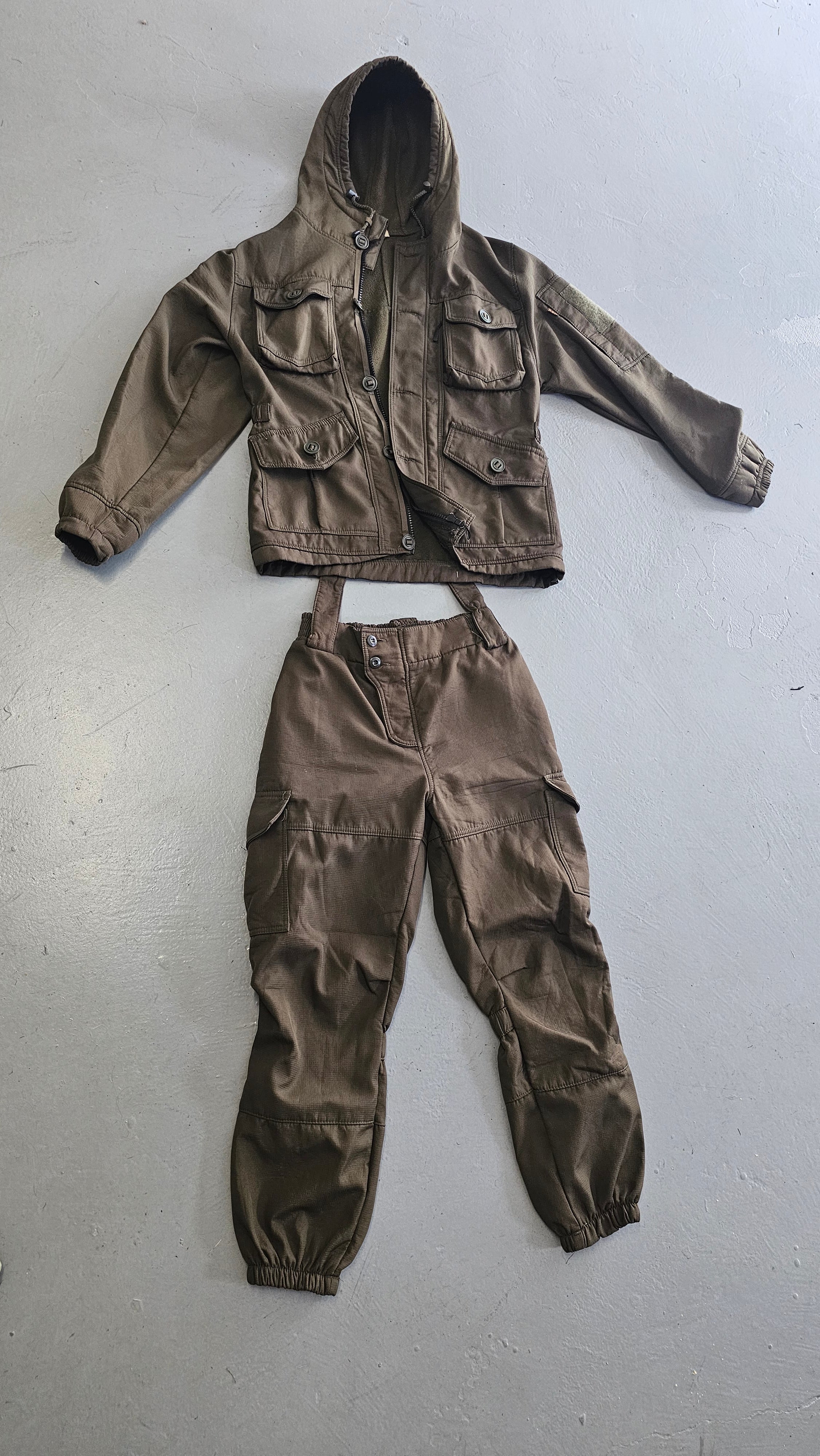 Russo-Ukrianian War Captured Russian R&G Olive Green Gorka Set