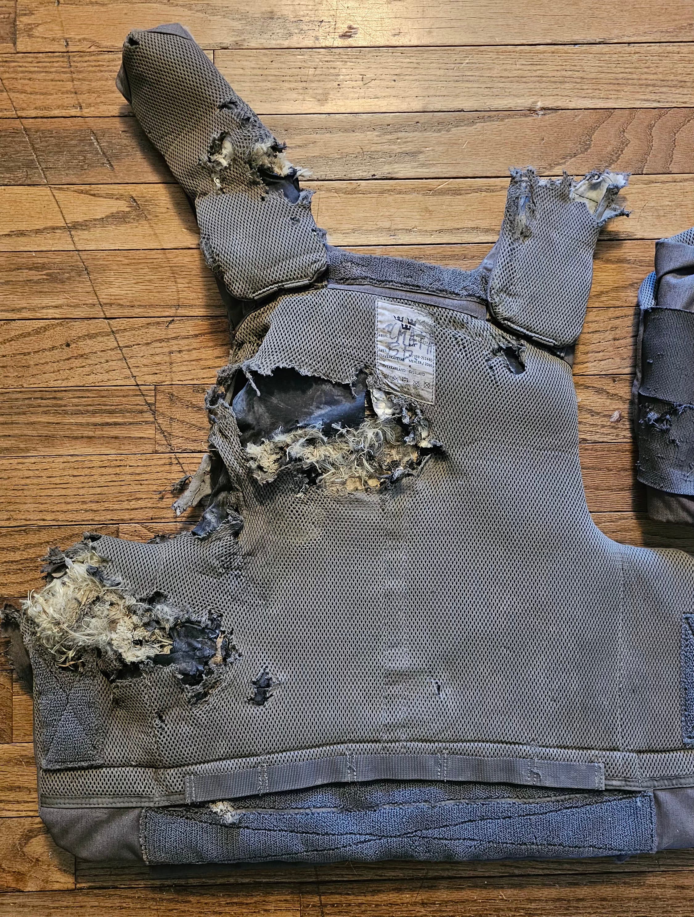 Russo-Ukrainian War Swedish KRSK 12 Body Armor call sign "Demon"